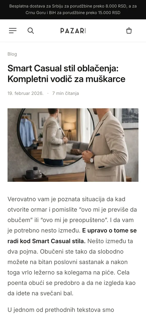 Prodavnica Pazari, strana: blog