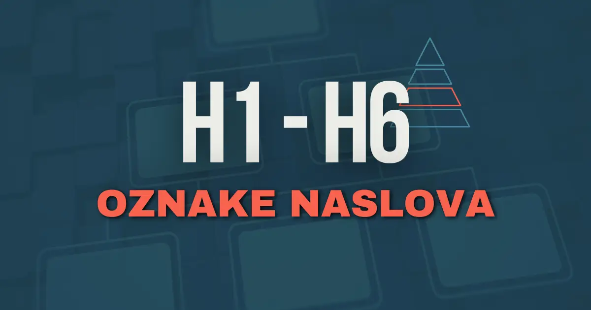 Hijerarhija oznaka naslova H1 H6