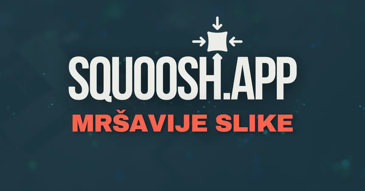 Squoosh kompresovanje slika