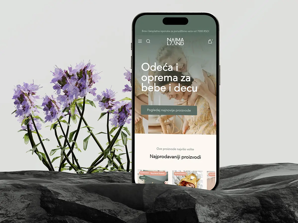 naimaland rs shop mobile mockup