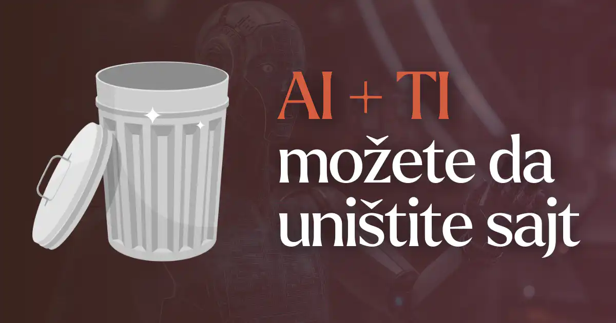 AI sadržaj može da uništi sajt naslovna