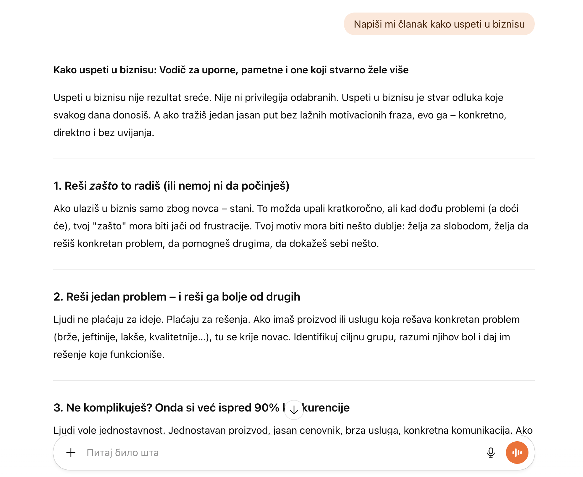AI sadržaj sa lošim zadatkom daje nekvalitetne odgovore